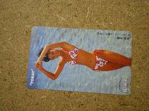 wasim*110-194672 Toray . see flax have bikini swimsuit telephone card 