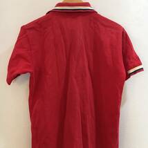 LACOSTE/ラコステ レディース 半袖シャツ ポロシャツ 赤 襟_画像6