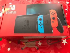 スイッチ 本体 ニンテンドー 任天堂 ネオンブルー レッド ネオン クリスマス ラッピング おまけ 袋