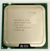 【中古パーツ】【CPU】複数可 まとめ買いと送料がお得!! (在庫5枚) INTEL CORE2 QUAD Q8300 2.50GHz SLGUR LGA775■CPU Q8300_画像1