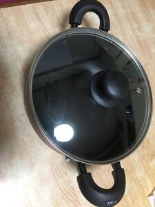 両手鍋 ガラス蓋付き IH対応