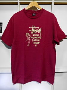 初期80s OLD STUSSY Cities Girl Tシャツ 黒タグ オールド ステューシー WORLD TOUR ショーンフォント ガール アーカイブ ヴィンテージ