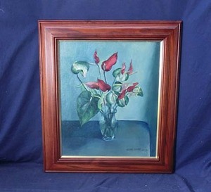 Art hand Auction 479507 Ölgemälde von GONG･LING Vorläufiger Titel: Blumen (F8) Ausländischer Maler, Stilllebenmalerei, Malerei, Ölgemälde, Stilllebenmalerei