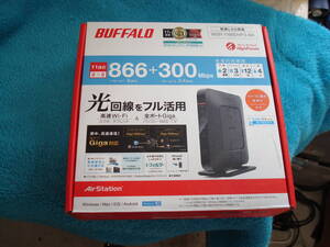 BUFFALO 11ac2x2 866+300 無線LAN 親機 WSR-1166DHP3-BK 美品 送料無料