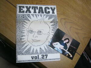 XTC / EXTACY vol.27 日本のFC会報(1992.7.1)+デイヴグレゴリーの生写真 ANDY PARTRIDGE COLIN MOULDING DAVE GREGORY