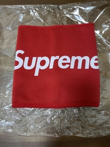 新品　15aw Supreme Fleece Neck Gaiter フリース　ネックウォーマー 赤 Red