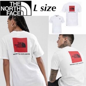 ノースフェイス Tシャツ レッドボックス 半袖 NF0A2TX2 ロゴ バックロゴ ホワイト Lサイズ THE NORTH FACE SS RED BOX TEE 新品