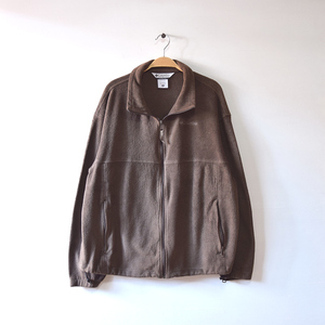 【送料無料】コロンビア アウトドア フリースジャケット メンズXL 茶色 ブラウン Columbia レジャー キャンプ スポーツ 古着 DD0155