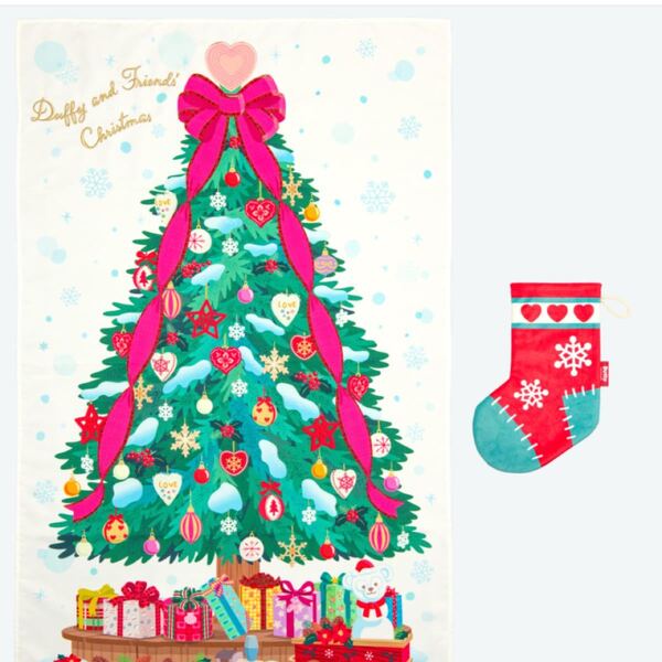ダッフィー タペストリー クリスマス ディズニーシー 20周年 2021