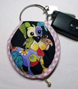 ロラライハリス キーリングポーチ ハンドメイド