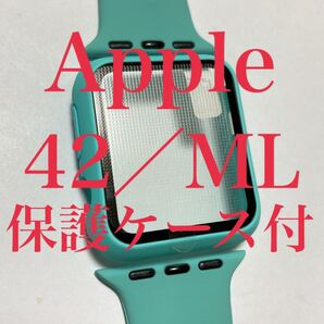Apple Watch band/42mm M/Lサイズ/保護ケース付/ライトブルー