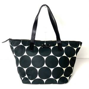 kate spade ケイトスペード トートバッグ ブラック ホワイト レディース KB