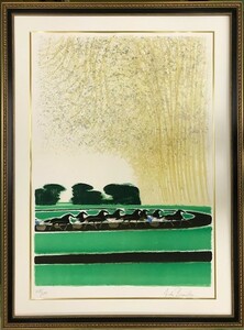 【特価】　≪　　アンドレ　ブラジリエ　　≫ 　オリジナル リトグラフ【石版画】 　 GRAND PRIXA VINCENNES 　 1981年　　ANDRE BRASILIER