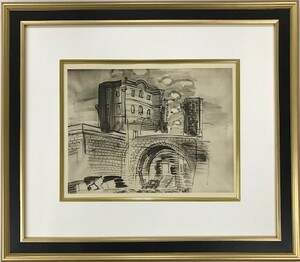 【特価】　≪　　ラウル 　デュフィ 　　≫　　COLLOTYPES【コロタイプ版画】 　　LES RUINES A MONTMAJOUR 　　1929年 　　RAOUL　 DUFY