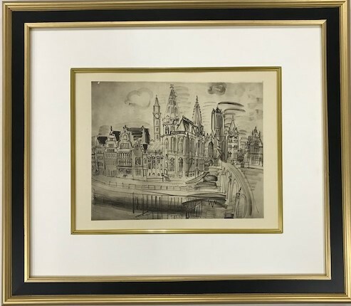 【特価】　≪　　ラウル 　デュフィ 　　≫　　COLLOTYPES【コロタイプ版画】 　　ANVERS 　　1929年 　　RAOUL　 DUFY