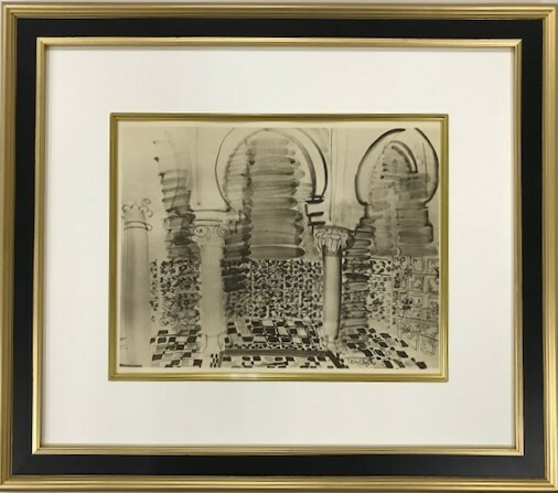 【特価】　≪　　ラウル 　デュフィ 　　≫　　COLLOTYPES【コロタイプ版画】 　　MOSQUEE A TLEMCEN 　　1929年 　　RAOUL　 DUFY