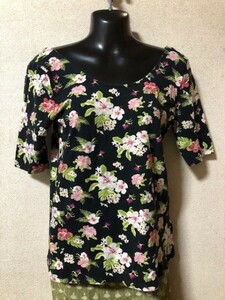 【美品】H&M　五分袖　カットソー　L(日本サイズXL)