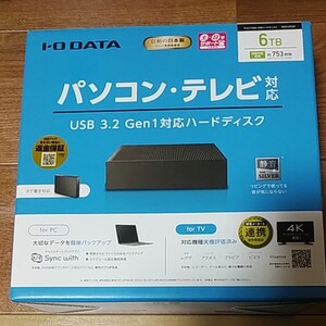 I/O DATA HDCX-UTL6K 3.5インチHDD 6TB ①