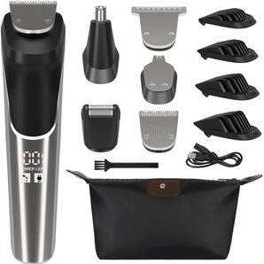 【2021進化版/5 in 1多機能/収納バッグ付き】電動バリカン ヒゲトリマー もみあげ用 デザイン用バリカン