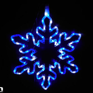 スノーフレーク イルミネーション フラッシュ球入り ブルー・ホワイト DCH-026 イルミネーション販売店 ドリームチャンネル