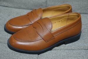 ■定2.2万 MOONSTAR SKOOLER レザー ローファー SK LOAFER 23cm 茶系 送料無料 ムーンスター スクーラー