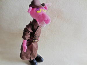  outside fixed form Y510* total length approximately 50.* unused * paper tag attaching *2000 year * Pink Panther * soft toy * trench coat 