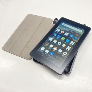 中古☆Amazon/アマゾン 第5世代 Fire タブレット 8GB ブラック 本体 カバー付き