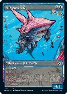 MTG ■青/日本語版■ 《飛びかかる岸鮫/Pouncing Shoreshark》★ショーケースFOIL★ イコリア:巨獣の棲処 IKO