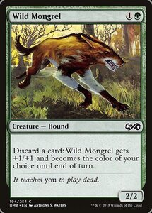 MTG ■緑/英語版■ 《野生の雑種犬/Wild Mongrel》 アルティメットマスターズ UMA