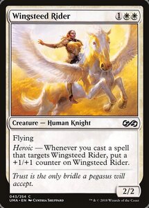 MTG ■白/英語版■ 《天馬の乗り手/Wingsteed Rider》★FOIL★ アルティメットマスターズ UMA