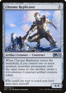 MTG ■無/英語版■ 《金属複製機/Chrome Replicator》★FOIL★基本セット2021 M21