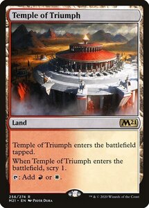 MTG ■土地/英語版■ 《凱旋の神殿/Temple of Triumph》基本セット2021 M21