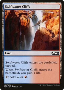 MTG ■土地/英語版■ 《急流の崖/Swiftwater Cliffs》基本セット2021 M21