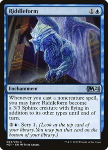 MTG ■青/英語版■ 《謎変化/Riddleform》★FOIL★基本セット2021 M21