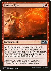 MTG ■赤/英語版■ 《猛然たる顕現/Furious Rise》★FOIL★基本セット2021 M21