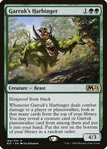 MTG ■緑/英語版■ 《ガラクの先触れ/Garruk's Harbinger》基本セット2021 M21