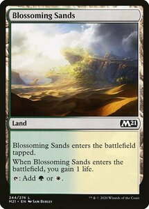 MTG ■土地/英語版■ 《花咲く砂地/Blossoming Sands》基本セット2021 M21