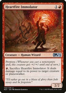 MTG ■赤/英語版■ 《心火の供犠者/Heartfire Immolator》★FOIL★基本セット2021 M21