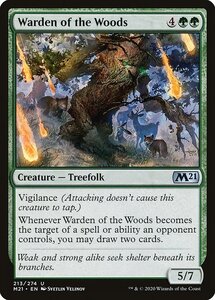 MTG ■緑/英語版■ 《森の守部/Warden of the Woods》★FOIL★基本セット2021 M21