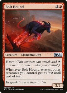 MTG ■赤/英語版■ 《雷光の猟犬/Bolt Hound》基本セット2021 M21
