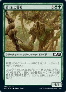 MTG ■緑/日本語版■ 《節くれの賢者/Gnarled Sage》★FOIL★基本セット2021 M21