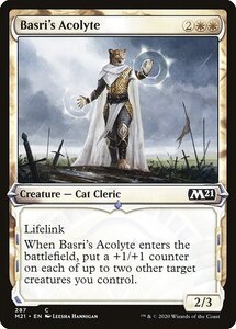 MTG ■白/英語版■ 《バスリの侍祭/Basri's Acolyte》▲ショーケース▲ 基本セット2021 M21