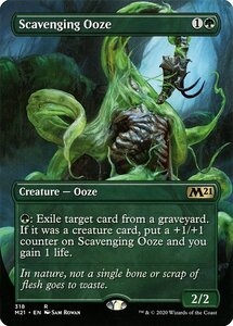 MTG ■緑/英語版■ 《漁る軟泥/Scavenging Ooze》▲拡張アート▲ 基本セット2021 M21