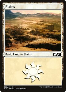 MTG ■土地/英語版■ 《平地/Plains》基本セット2021 M21