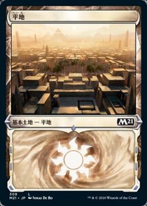 MTG ■土地/日本語版■ 《平地/Plains》★ショーケースFOIL★ 基本セット2021 M21