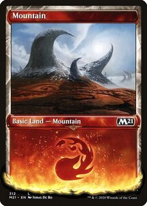 MTG ■土地/英語版■ 《山/Mountain》▲ショーケース▲ 基本セット2021 M21