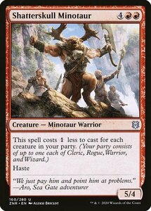 MTG ■赤/英語版■ 《髑髏砕きのミノタウルス/Shatterskull Minotaur》ゼンディカーの夜明け ZNR