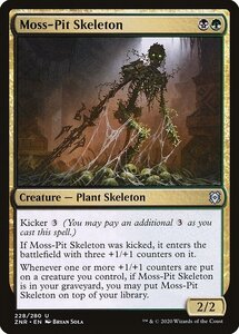 MTG ■金/英語■ 《苔穴の骸骨/Moss-Pit Skeleton》ゼンディカーの夜明け ZNR