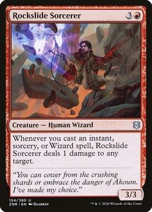 MTG ■赤/英語版■ 《崖崩れの魔術師/Rockslide Sorcerer》ゼンディカーの夜明け ZNR