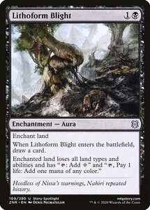 MTG ■黒/英語版■ 《石成の荒廃/Lithoform Blight》ゼンディカーの夜明け ZNR